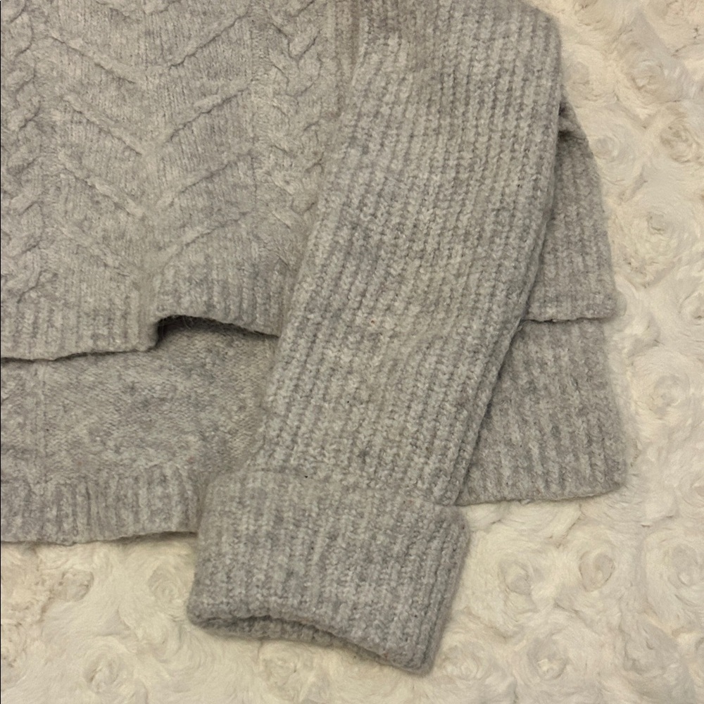 All Saints Light Gray Women's Knit Sweater Small - Picture 6 of 8